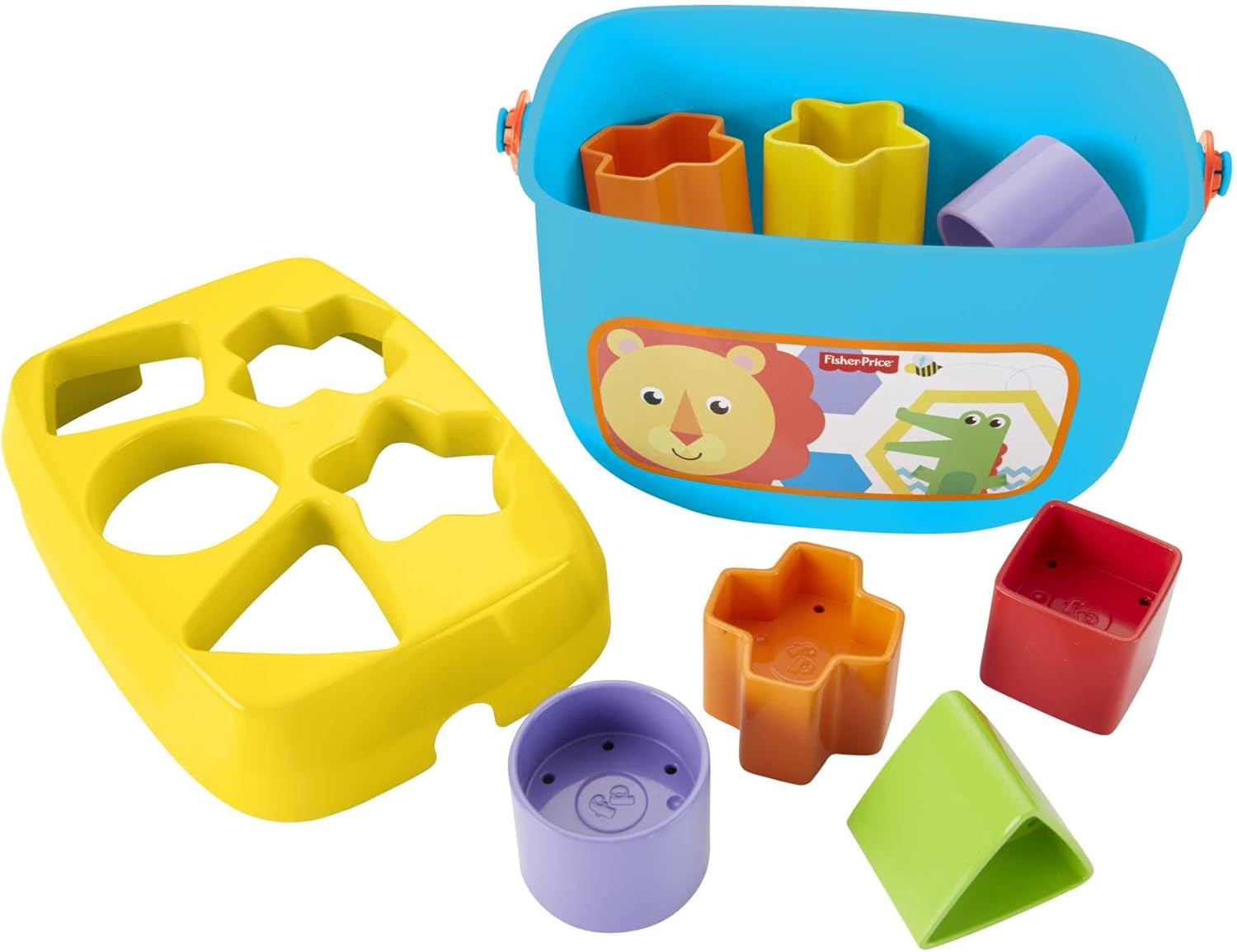 Fisher-Price Stacking Toy Baby's First Blocks Set of 10 Shapes for Sorting